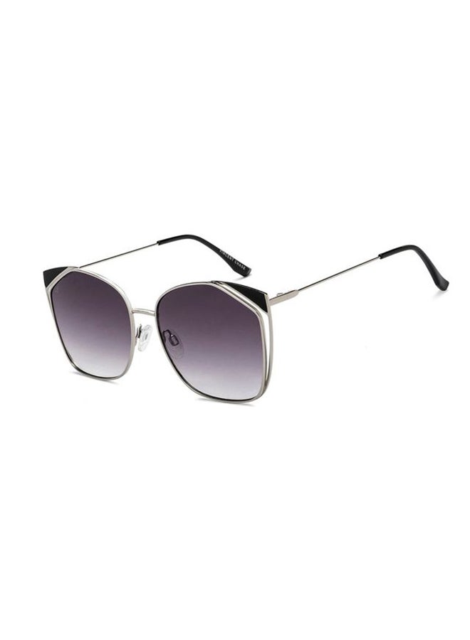 VINCENT CHASE Women's Vincent Chase By Lenskart | Silver Pink Full Rim Cat Eye | Economic Range | Branded Latest and Stylish Sunglasses | 100% UV Protected | Women | Large | VC S15795 - Image 1