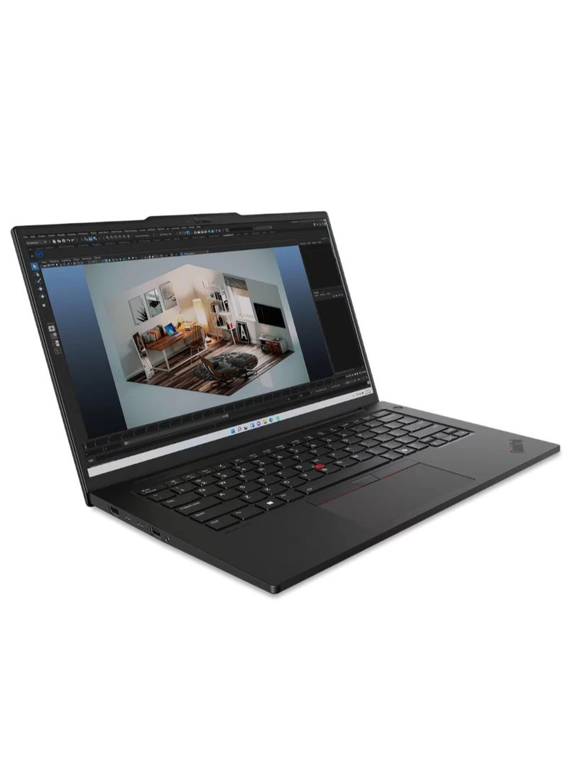 Lenovo ThinkPad P14s G5 Ultra 7 155H, 32GB Ram ,1TBGB SSD, / 14" 14.5" WUXGA (1920x1200) IPS 300nits Anti-glare, / , NVIDIA® RTX 500 Ada Generation 4GB GDDR6 ,Eng Backlit Keyboard Windows 11 Pro, Black us_english Eclipse Black Eclipse Black - Image 3