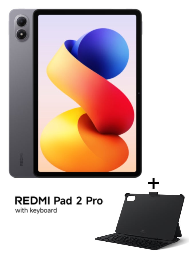 Xiaomi Redmi Pad 2 Pro 12.1 Graphite Gray 8GB RAM 256GB wiFi With Free Inbox Keyboard - Global Version - Image 1