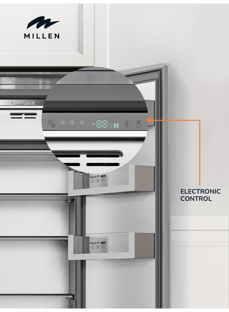 Built-in Refrigerator, 455L, 3 Y Warranty, Grey Interior, No Frost, Side by Side Fridge Freezer, Electronic Controls, LED Backlight, MBSB455ID MBSB455ID grey - pnsku/N70244953V/45/_/1759831128/c976eb57-0684-4f32-be6b-1c2ad65a4c6d