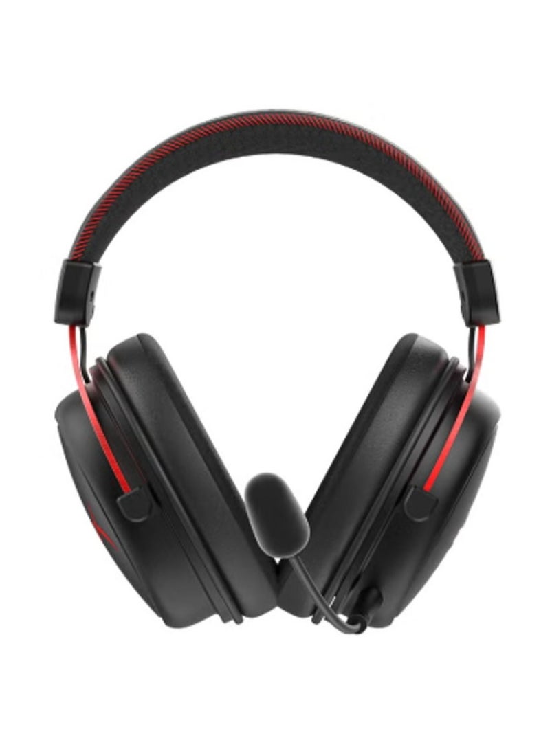 كايان سماعة الألعاب اللاسلكية KAYAN NOVA مع ميكروفون، بطارية لمدة 30 ساعة، جهاز استقبال USB بتردد 2.4GHz، زمن استجابة منخفض للغاية، متوافقة مع الكمبيوتر، PS4/PS5، Xbox، نينتندو، والهواتف المحمولة – أسود/أحمر - Image 2