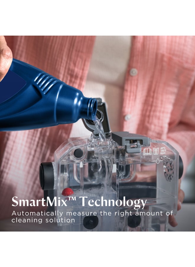 Bissell SpotClean PRO Turbo 3911K – Portable Deep Cleaner withٍ Superior suction  & SmartMix™ Technology, Two Cleaning Modes for Everyday Spills & Tough Stains, Quieter Operation for Cleaning Without Disturbance | 2-Year BISSELL Warranty 420 W 3911K Black/ Grey - Image 3