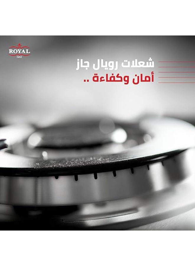 رويال 90cm Cast Iron Digital Stove with Fan, Caesar Series 10294 silver - Image 5