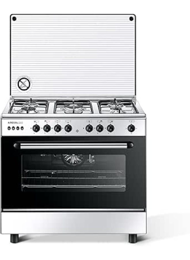 رويال 90cm Stove with Fan, Fast Series 10263 silver - Image 1