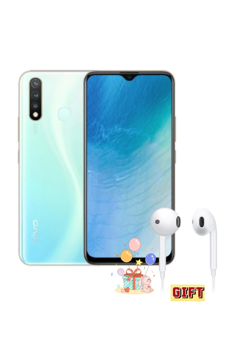 فيفو Y19 Dual SIM Spring White 8GB RAM 256GB 4G LTE With Gift vivo XE160 Headphones - Image 1