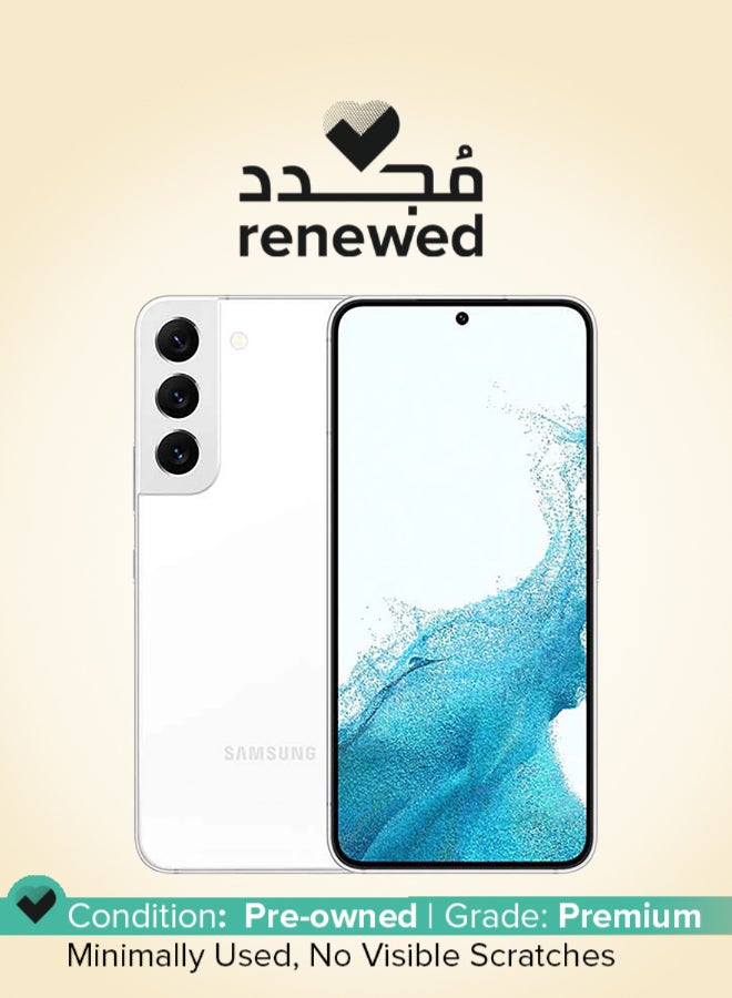 Samsung Renewed -  Galaxy S22 256GB 8GB RAM Single SIM Phantom White - International Version - Image 1
