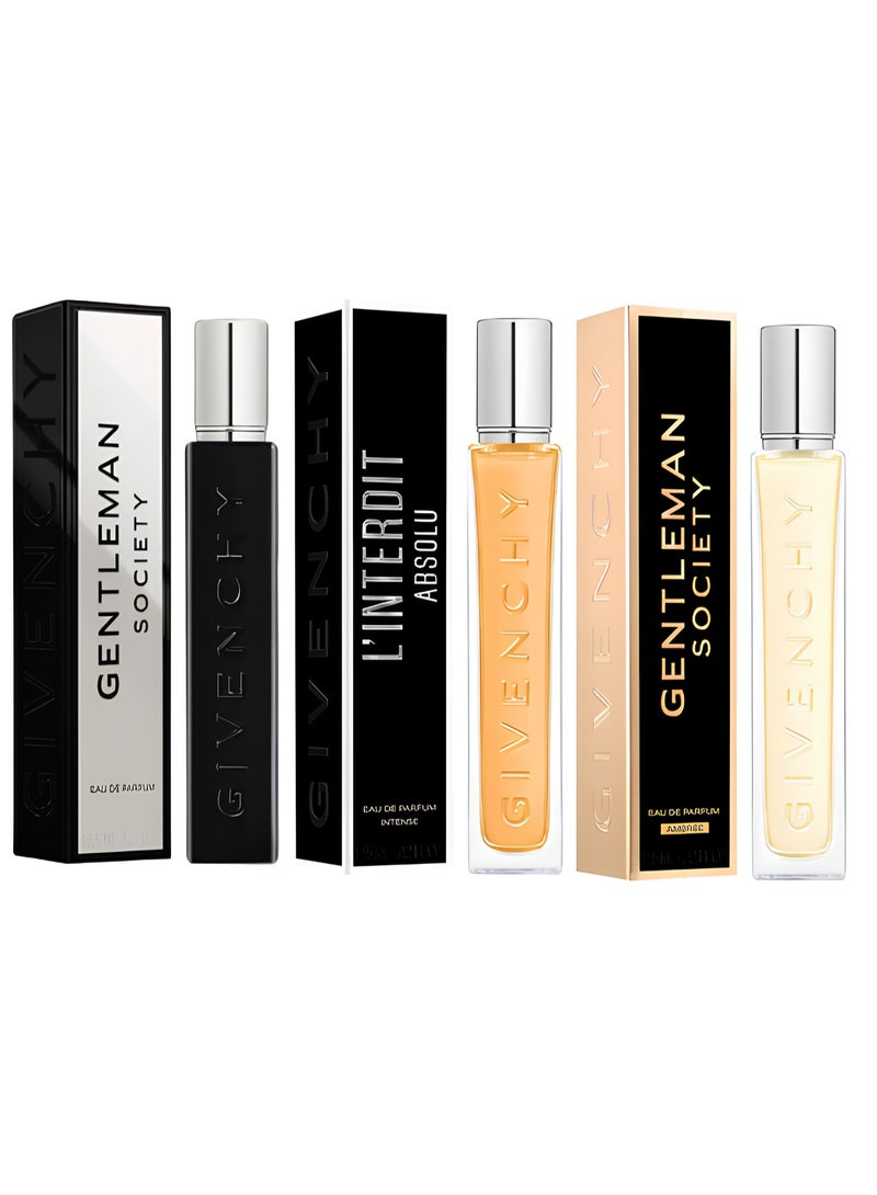 GIVENCHY Set (Gentleman Society Ambrée + Gentleman Society EDP + L’Interdit Absolu Edp Intense) 12.5ml - Image 1