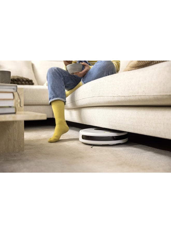 كارشر RCV 2 مكنسة روبوتية مع ممسحة – تحكم عبر تطبيق ذكي، شفط قوي، ملاحة ليزرية، تنظيف متعدد الأسطح للأرضيات الصلبة والسجاد - Image 4