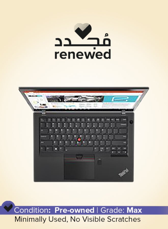Lenovo Renewed - ThinkPad T470s Laptop With 14-Inch Full HD Display,Core i7 Processor/Dual Core/6th Gen/16GB RAM/256GB SSD/Intel HD Graphics/Windows 10 English Black - Image 1