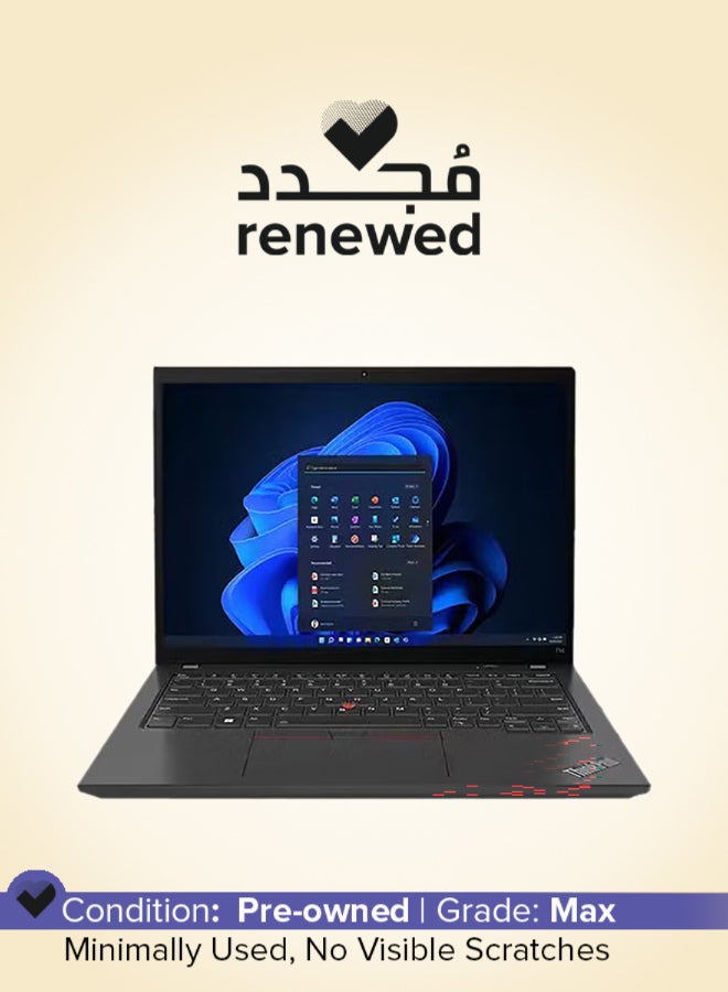 Lenovo Renewed - Thinkpad T14 Laptop With 13.3-Inch Full HD Display,Core i7 Processor/Dual Core/10th Gen/16GB RAM/512GB SSD/Intel HD Graphics/Windows 10 English Black - Image 1