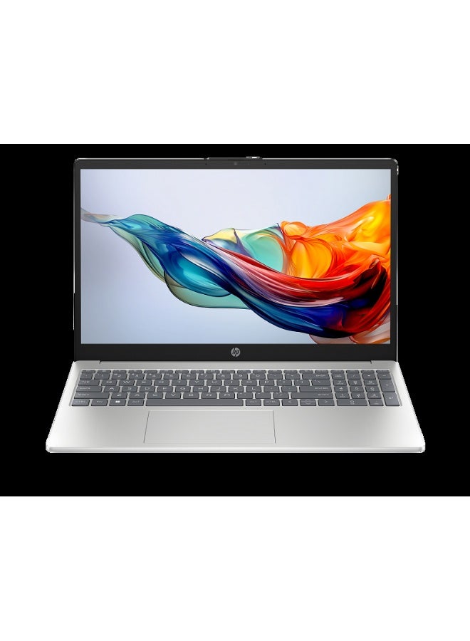 HP Laptop 15-FC0171NIA, 15.6" FHD Display, AMD Athlon™ Silver 7120U Processor, 8 GB RAM, 256 GB SSD, Integrated AMD Radeon Graphics (UPGRADED) English silver - Image 1