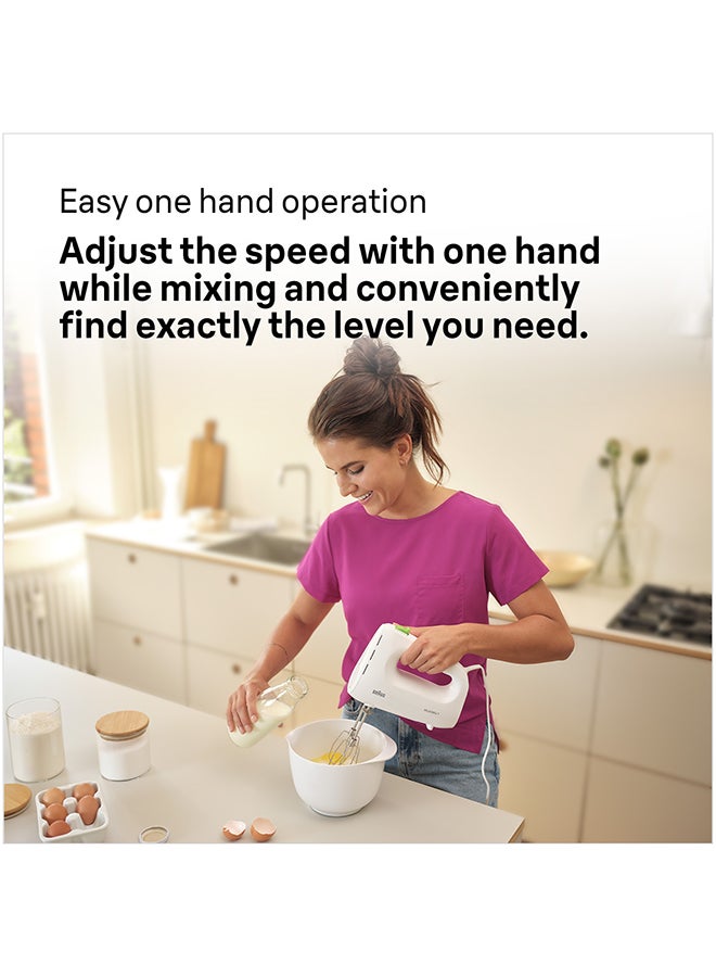BRAUN MultiMix 1 Hand Mixer HM 600 ml 450 W HM 1100 WH White - Image 3