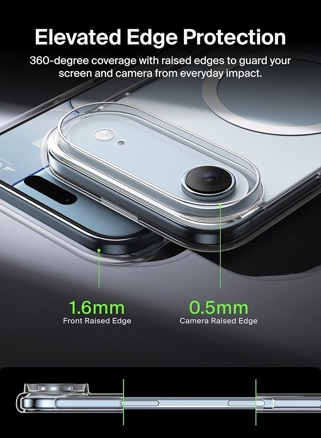 belkin SheerForce Clear MagSafe Compatible iPhone Air Case with Slim Design And Anti-Scratch Treated Coating - Magnetic, Transparent, And Shockproof Protective iPhone Case - Clear - Image 5