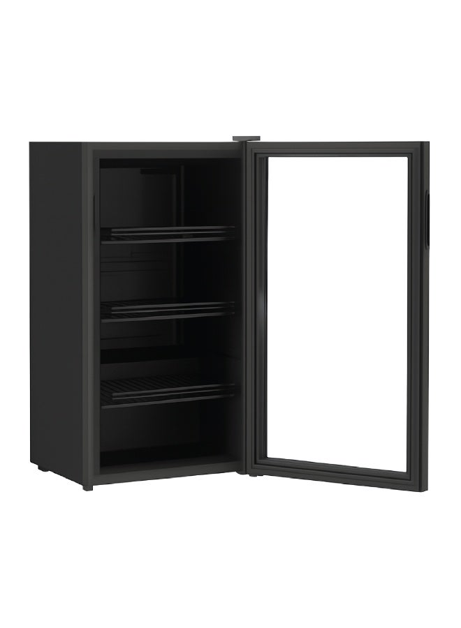 STAR TRACK 110L Beverage Cooler – Direct Compressor Cooling, Mechanical Temperature Control, HFC-Free, 3 Adjustable Shelves, Reversible Glass Door, LED Light, R600a, Energy Efficient – 110 L 85 W ST-BCH110-BD Black - Image 2