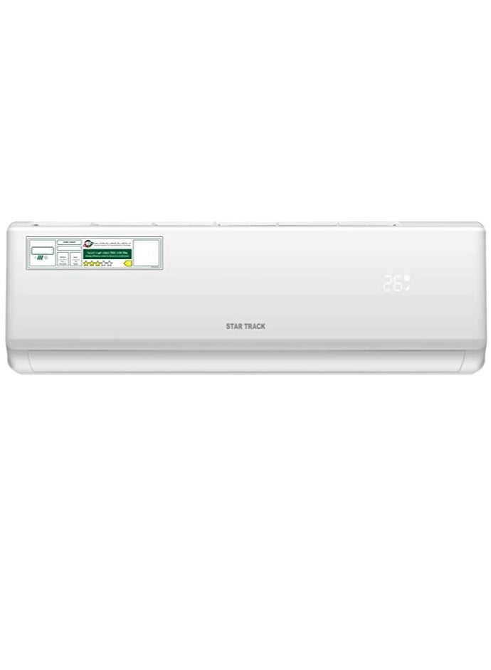 STAR TRACK 1 Ton Split Air Conditioner, Rotary Compressor, Auto Restart, 4-Way Swing ST-12000BTU-AZO White - Image 1