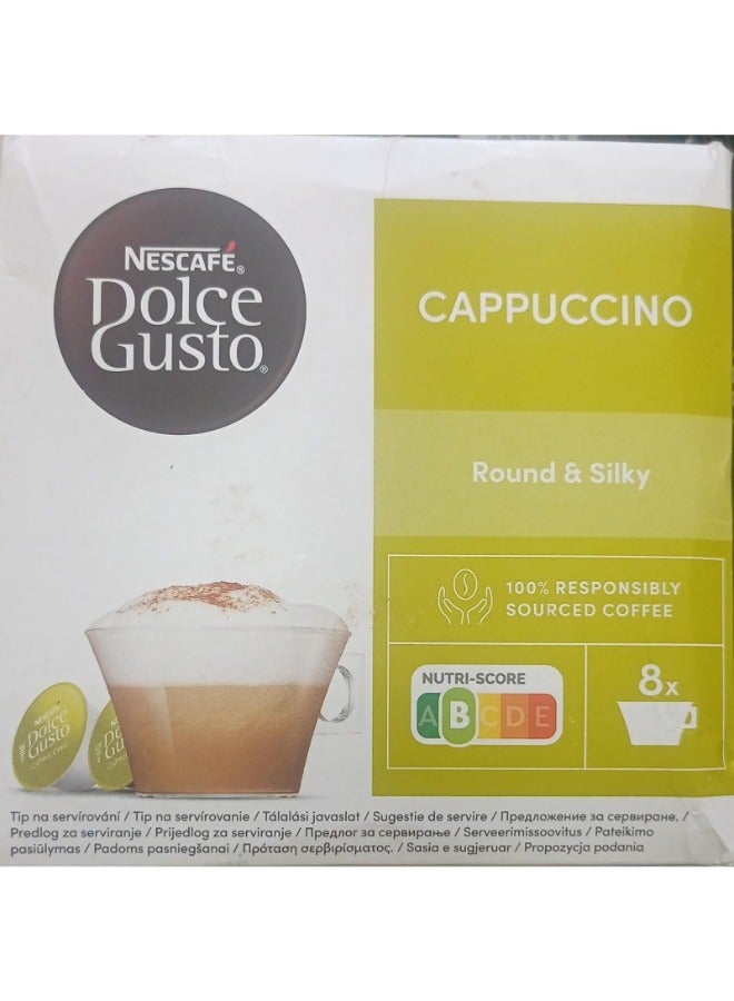 نسكافيه Dolce Gusto Cappuccino Capsules 186.4 gm 53grams Pack of 16