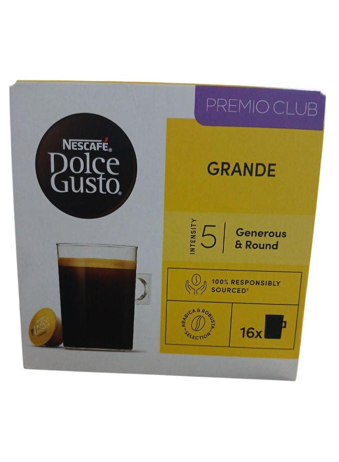 نسكافيه Dolce Gusto Grande Coffee Pods 16 Capsulesgrams Single