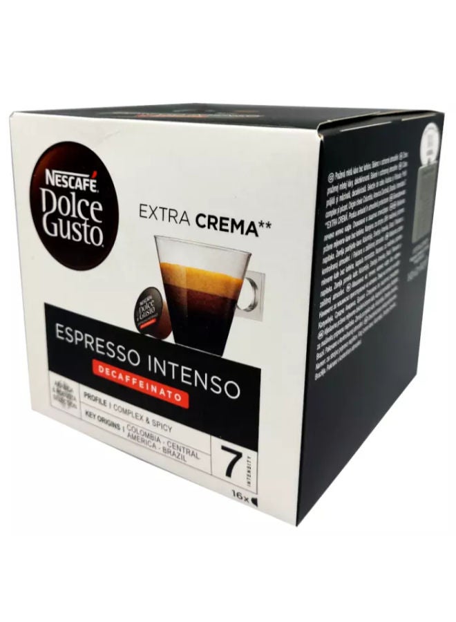 نسكافيه Dolce Gusto Espresso Intenso Decaffeinato 16 capsgrams Pack of 16