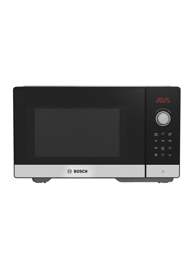 Bosch 25L Freestanding Microwave Oven with Grill, AutoPilot 8, QuickStart 25 L 1270 W FEL053MS1M black - Image 1