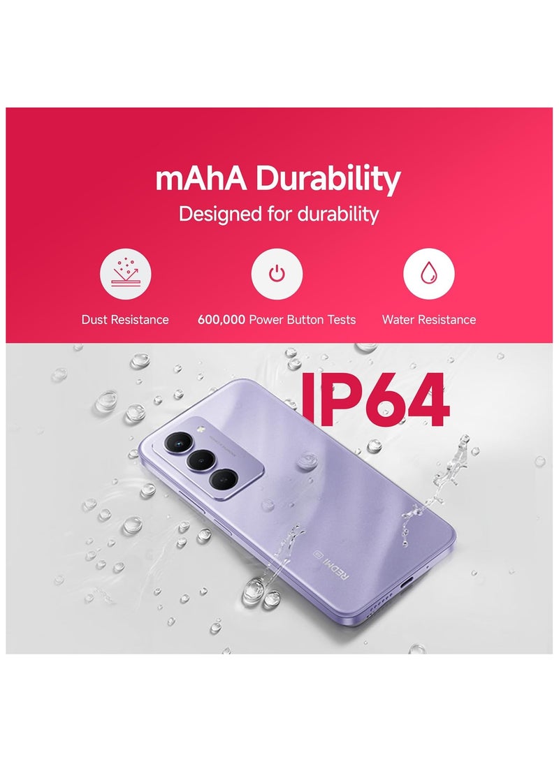 Xiaomi Redmi 15 5G Sandy Purple 8GB + 256GB | Segment's Largest 7000mAhA Battery | Segment's Largest Display 17.53cm(6.9) Up to 144Hz | Snapdragon 6s Gen 3 | 18W Reverse Charging | 50MP AI Dual Camera - Indian Version - Image 4