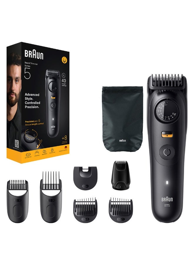 براون مقلمة لحية سلسلة 5 + 8 أدوات وإكسسوارات تصفيف - BT 5560 - Image 1