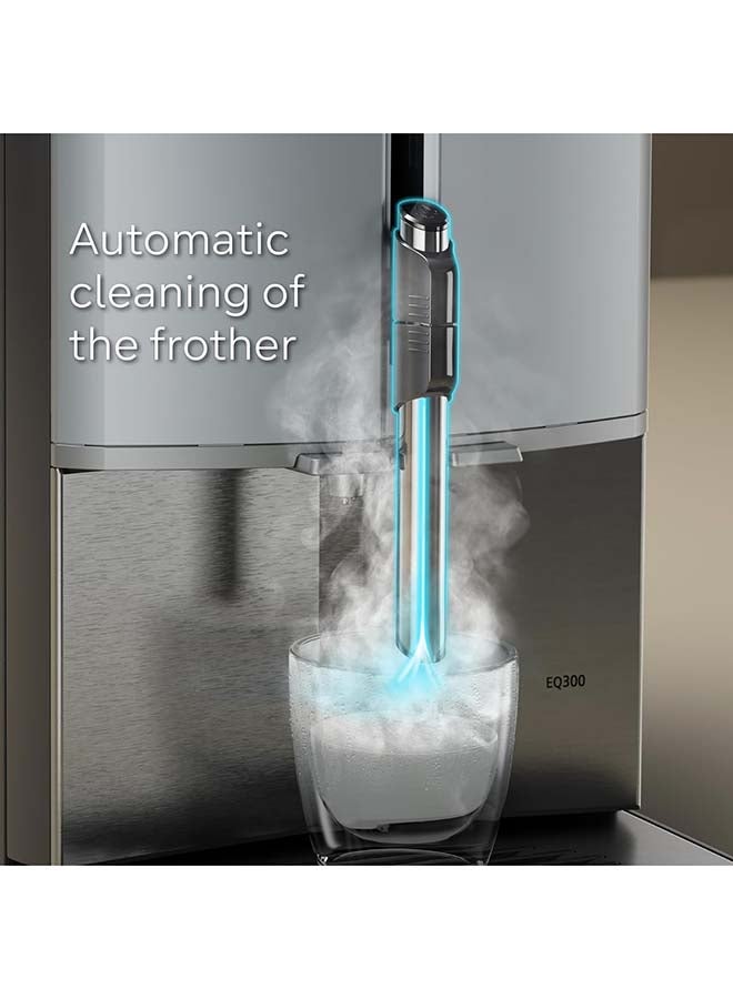 سيمنز ماكينة قهوة إسبرسو أوتوماتيكية بالكامل Tf301G19 Eq300 مع مضخة حليب، 4 أنواع قهوة، 3 درجات قوة قهوة - Image 5