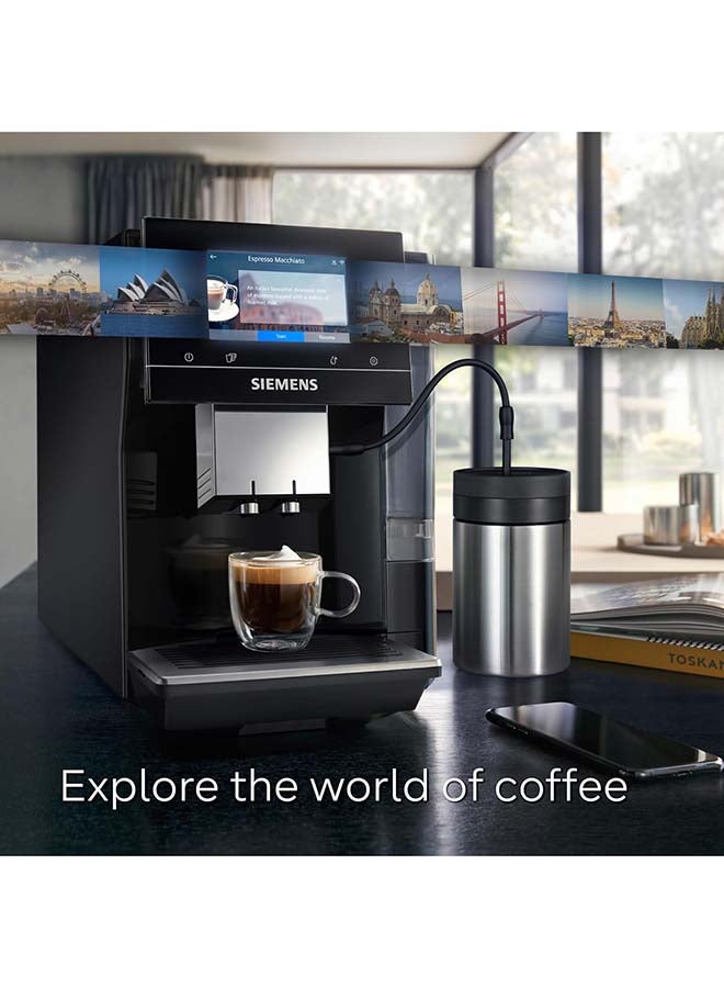 سيمنز ماكينة قهوة أوتوماتيكية بالكامل، EQ700، شاشة iSelect، Coffeeworld، مع تحضير القهوة الباردة والبطيئة، كابوتشيناتور، اتصال منزلي، بيانو، كلاسيكي - Image 2