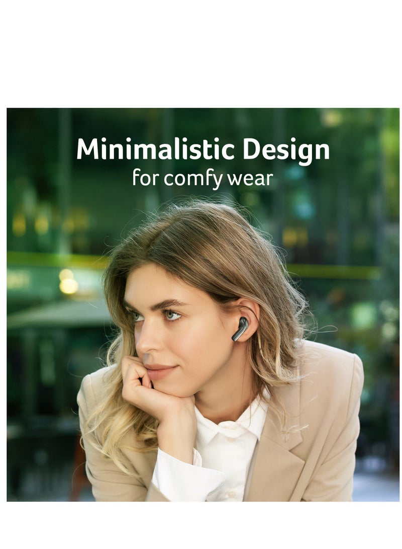 Acer True Wireless Stereo Earbuds, Powerful Heavy Bass, Type-C Fast Charging, HD Voice for Clear Calls, 6 Hours Playtime per Charge, Ergonomic & Comfortable Fit, 20Hz–20kHz Frequency black - Image 3