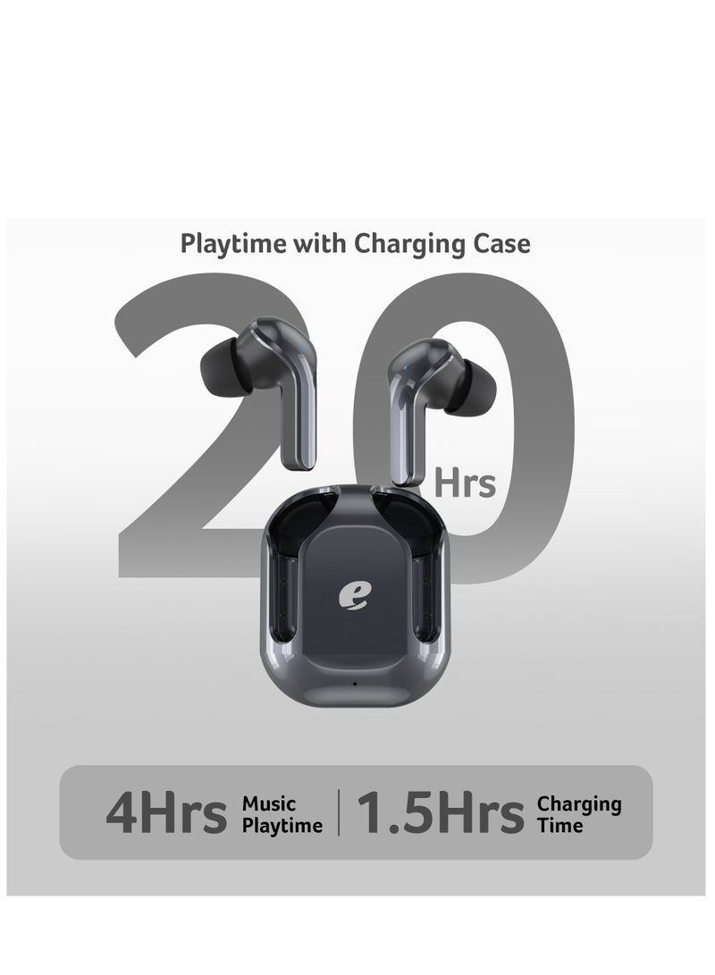 Acer True Wireless Stereo Earbuds, Powerful Heavy Bass, Type-C Fast Charging, HD Voice for Clear Calls, 6 Hours Playtime per Charge, Ergonomic & Comfortable Fit, 20Hz–20kHz Frequency black - Image 4