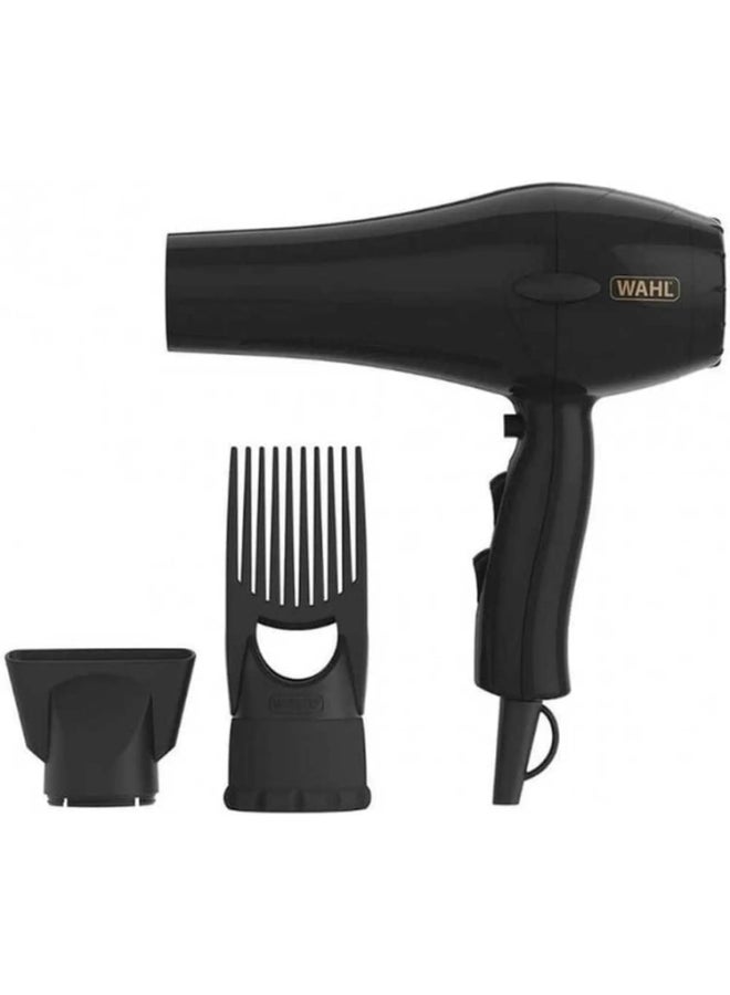 WAHL Pro Style Hair Dryer 1800W | Ionic Anti-Frizz Technology | Power Pik for Afro & Textured Hair | 3 Heat & 2 Speed Settings | Removable Filter | 3m Salon Cord – Black 3026984 black - Image 2