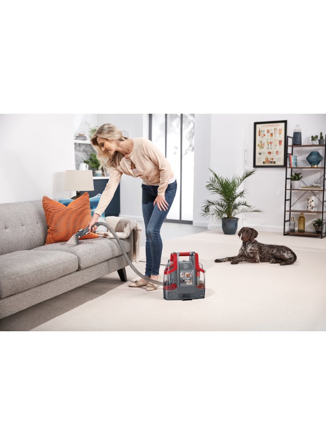 HOOVER BEST SELLING Spotless Carpet Cleaner, Portable Lightweight Carpet & Upholstery Multi Surfaces Cleaner For Car Seats, Sofa, Carpets, Outdoor & More – 400 W CDCW-CSMR Red - Image 4