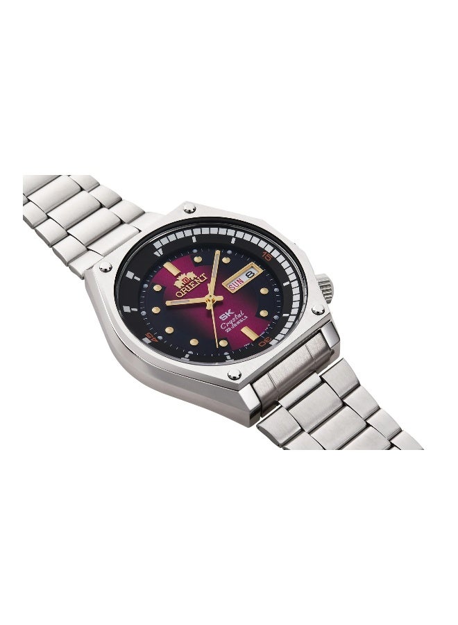 أورينت ريفيفال نيو 70s RA-AA0B02R - ساعة ميكانيكية للرجال من الفولاذ المقاوم للصدأ بثلاثة عقارب - Image 3