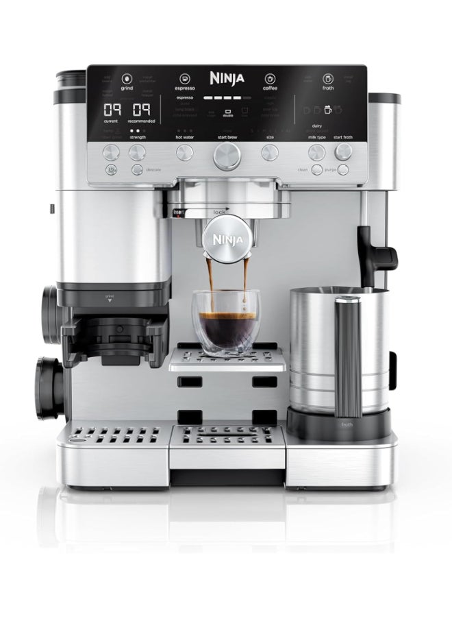 Ninja Luxe Cafe Manual Espresso Machine ES601ANZ 2 L 1650 W ES601ANZ Stainless Steel - Image 1
