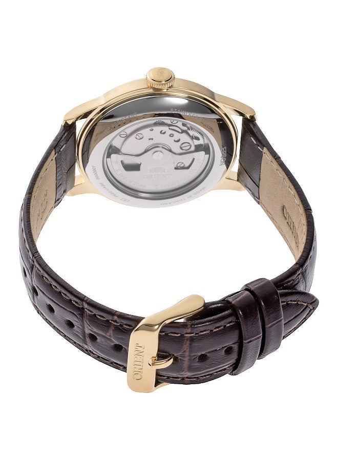 أورينت Men's Classic Bambino 38 Small Seconds RA-AP0106S - Leather Male Mechanical 3 hands - Image 2