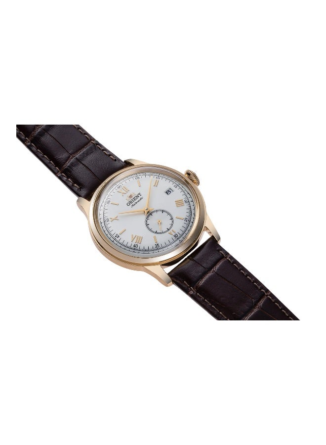 أورينت Men's Classic Bambino 38 Small Seconds RA-AP0106S - Leather Male Mechanical 3 hands - Image 3