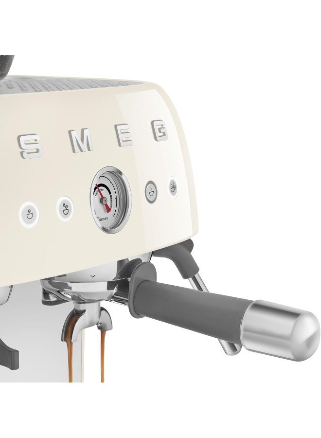 سميج آلة إسبريسو مع مضخة وطاحونة، درجة حرارة قابلة للتعديل ومرحلة ما قبل التخمير، تصميم إيطالي - Image 4