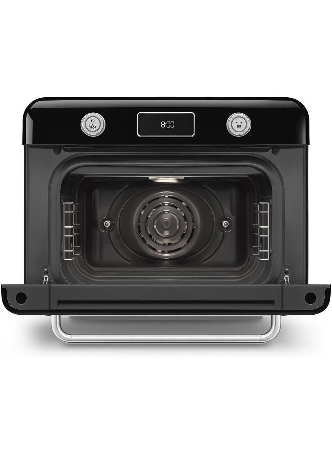 سميج 50’S Style Countertop Combi Steam Oven – Italian Design, Multi-Function Cooking, Air Fry, Steam & Traditional Baking, 33 Built-In Recipes – 30 L 1800 W COF01BLUK black - Image 4