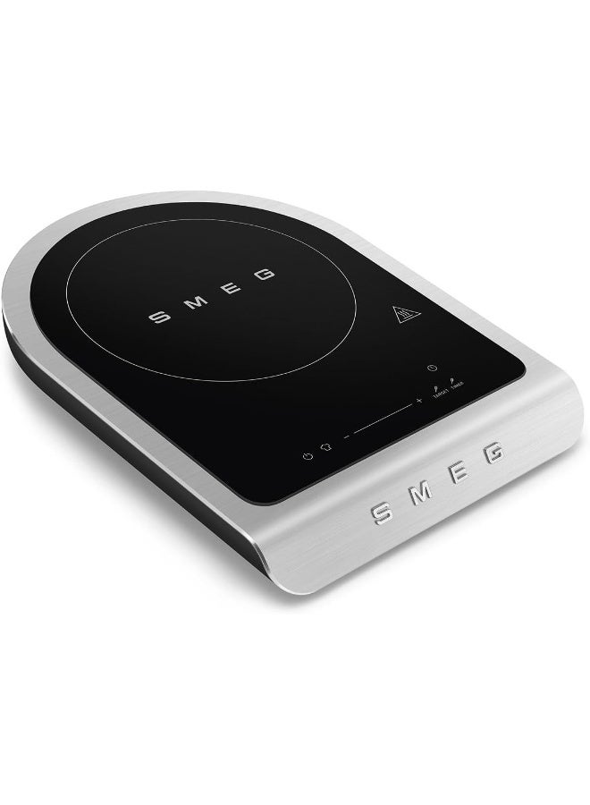 سميج موقد تحريض محمول Pic01Blmuk – موقد فردي مدمج، 10 مستويات طاقة، تصميم إيطالي حديث، سهل التنظيف، موفر للطاقة - Image 3