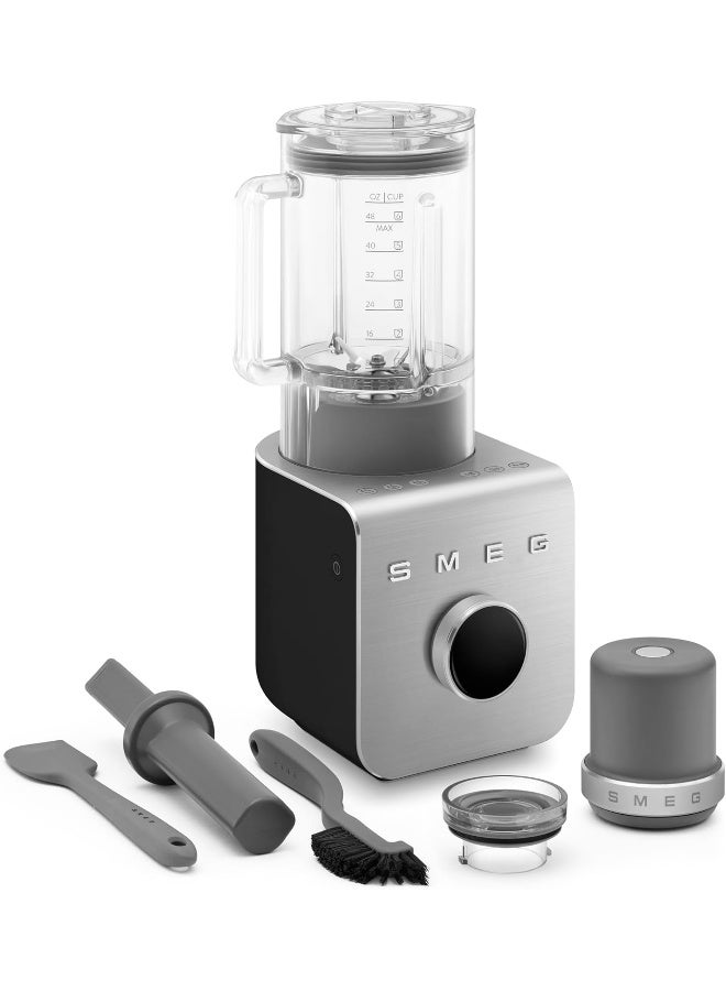 smeg High Performance Blender With 1.5L Jug, 1400W, 1.5 L 1400 W BLC02BLMUK Black Matt - Image 5