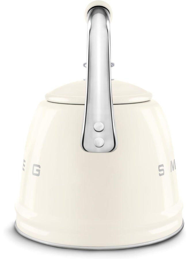 سميج غلاية صفير - غلاية شاي من الفولاذ المقاوم للصدأ بتصميم رجعي سعة 2.3 لتر، مقبض مريح، تصميم إيطالي - Image 3