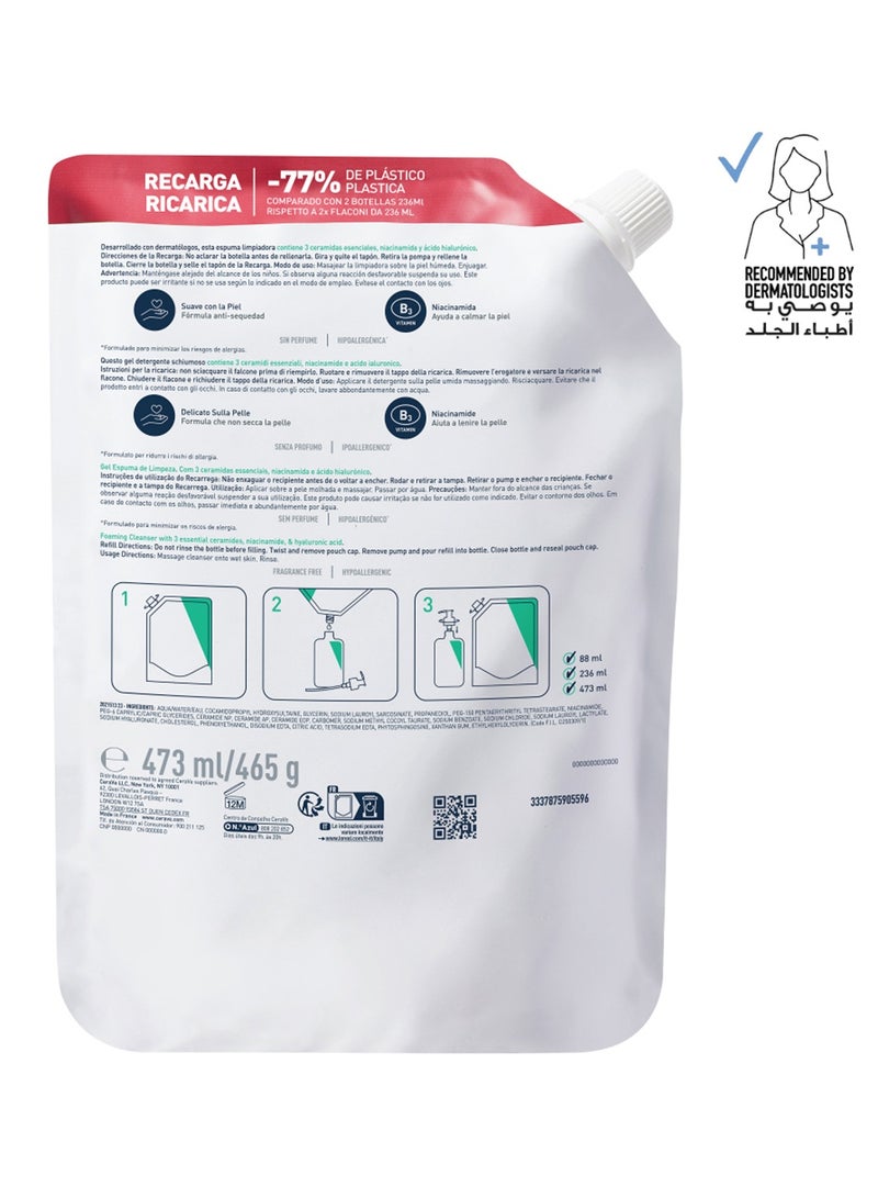 CeraVe Foaming Cleanser Refill 473ml - Image 2