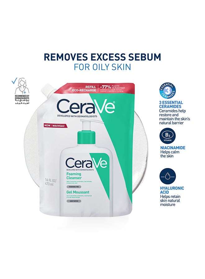 CeraVe Foaming Cleanser Refill 473ml - Image 1