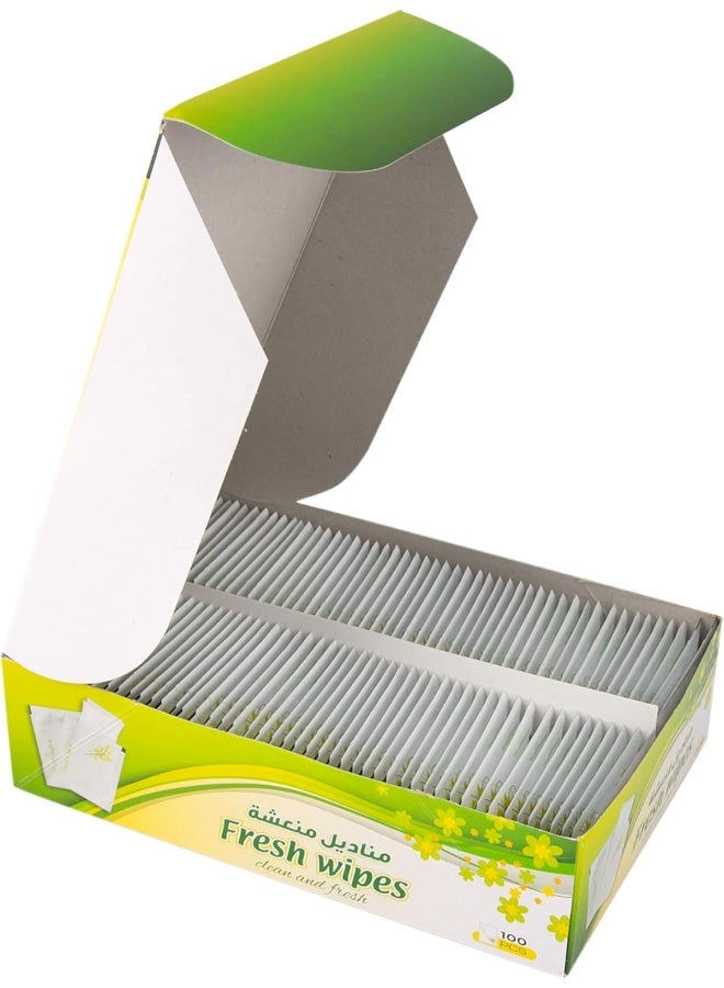 Falcon PACK Refreshing Wet Wipes Without Logo In Box, 100 Pieces - White - Image 3