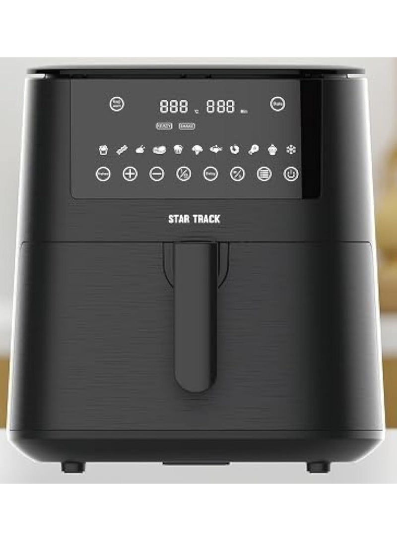 STAR TRACK Air Fryer, Capacity 9 Blades Fan, Touch Control Function,11 Cooking Preset, Elegant Design 7.2 L 1650 W ST-AF1650-SB72 black - Image 2