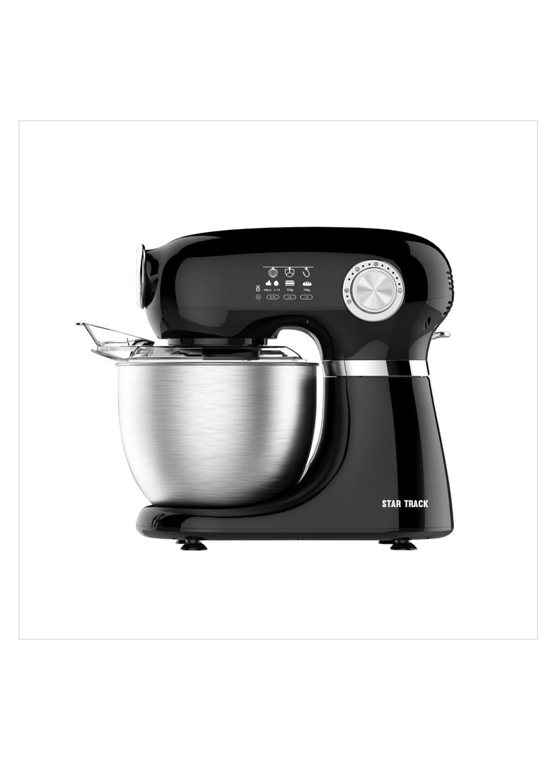 STAR TRACK Kitchen Machine 1000W, Stainless Steel Bowl, Dough Hook, Beater And Whisk, Premium Quality 5 L 1000 W ST-BID-KM1000 Sliver - Image 1