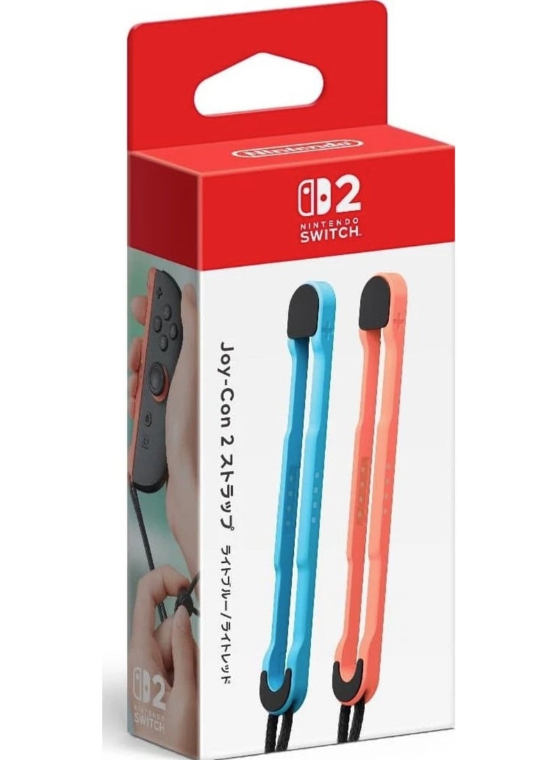 نينتندو Switch 2 Joy-Con 2 Straps (set of 2) Light Blue / Light Red - Image 1