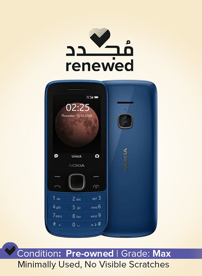 NOKIA Renewed - 225 Dual SIM Blue 128MB 4G - International Version - Image 1