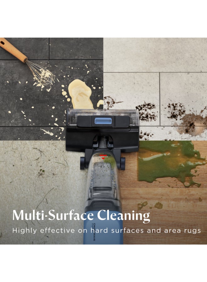 Bissell CrossWave EdgeFind 4136K – Wet & Dry  with ZeroGap™ Edge Cleaning, FurFinder™ Headlights, Tangle-Free Brush Roll & Self-Cleaning Cycle 360 W 4136K Blue - Image 2