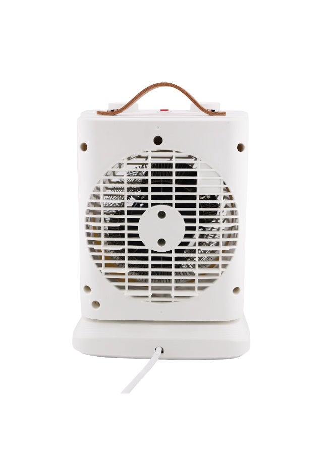 كراون لاين سخان مروحة HT-437، 1800-2000 واط، إعدادين للحرارة، دوران، هواء بارد، ترموستات، حماية من السخونة الزائدة، قطع حراري، ضوء الطاقة، مقبض حمل، يغطي حتى 20㎡ - Image 5