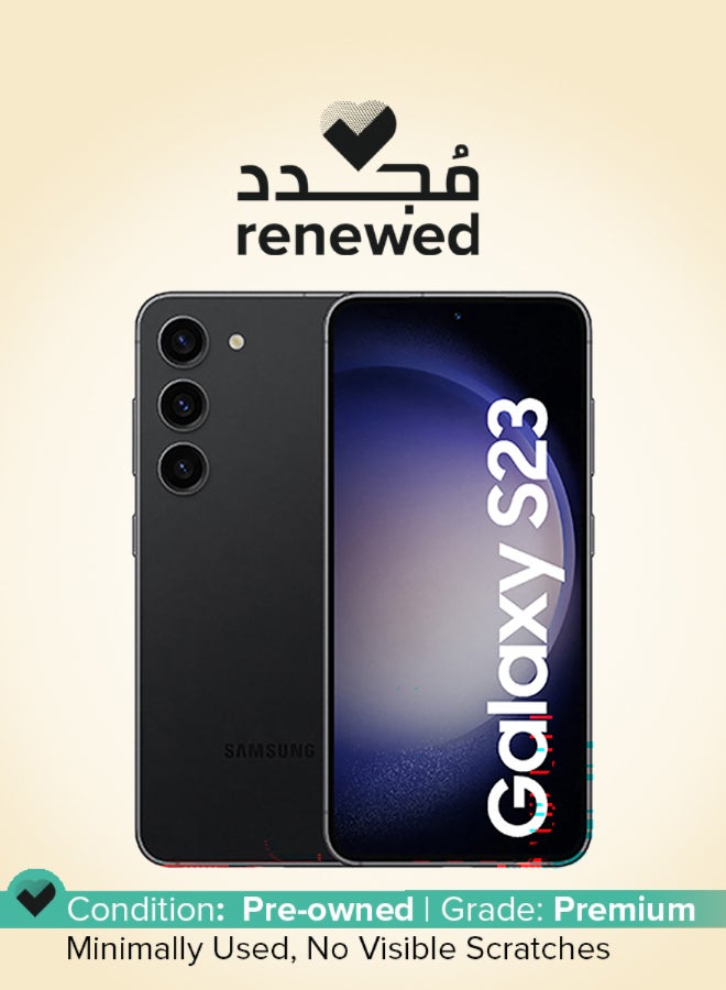 Samsung Renewed - Galaxy S23 5G Dual SIM Phantom Black 8GB RAM 256GB - International Version - Image 1